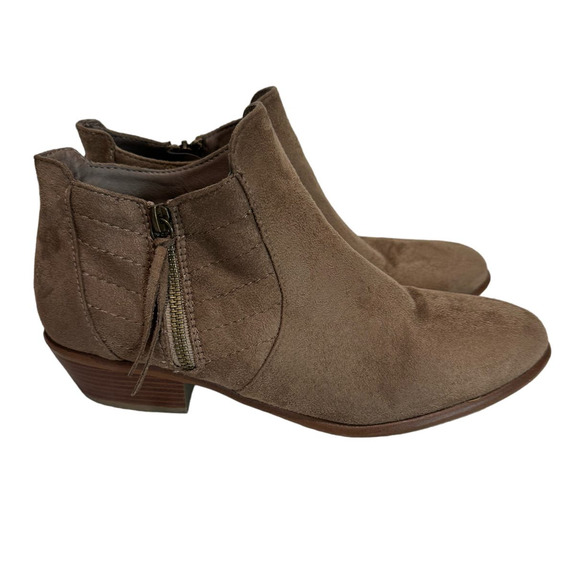 Brown Suede Booties Size 9 WIld Diva‎ Lounge - Picture 1 of 9